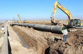 ۹۰ کیلومتر از خط انتقال آب ارس به تبریز باقی مانده است