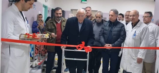 اولین عمل آنژیوگرافی برای بستن مجرای شریانی (PDA) در بیمارستان کودکان زهرا مردانی آذری انجام شد
