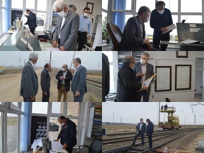 بازدید اعضای کمیسیون عالی فنی راه آهن از مسیر های چهارگانه حوزه استحفاظی اداره کل راه آهن آذربایجان