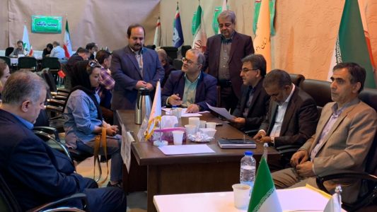 میز خدمت بانک ملی همزمان با سفر رئیس جمهور به آذربایجان شرقی