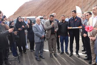 افتتاح تقاطع غیرهمسطح خواجه- ورزقان