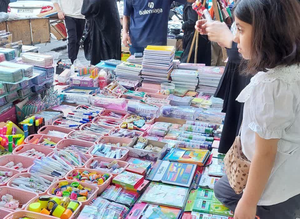شمارش معکوس خرید لوازم التحریر در بازار تبریز و چهره های غمزده!