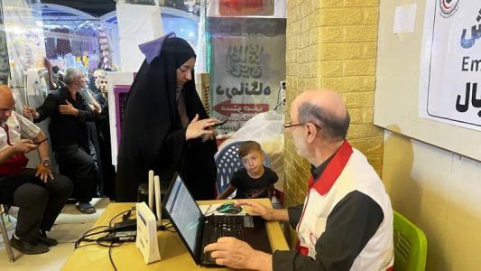 بهره مندی ۵۰۰۰ زایر اربعین از خدمات درمانگاه هلال احمر