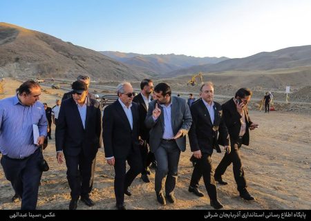 بازدید استاندار آذربایجان شرقی از سد پیغام چای کلیبر