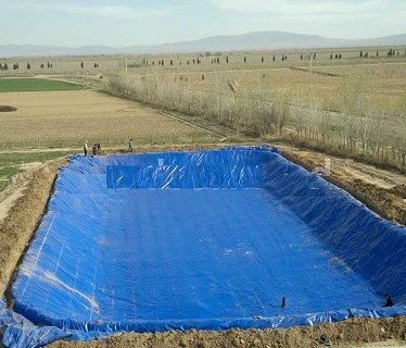 بهره برداری از استخر ذخیره آب کشاورزی روستای آغبلاغ علیای شهرستان مراغه‎‎