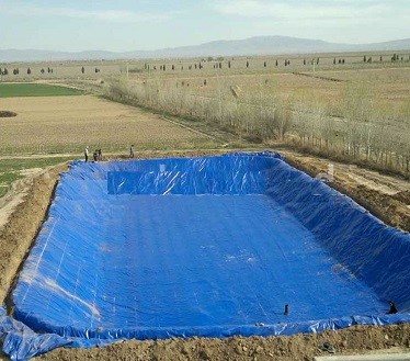 بهره برداری از استخر ذخیره آب کشاورزی روستای آغبلاغ علیای شهرستان مراغه‎‎