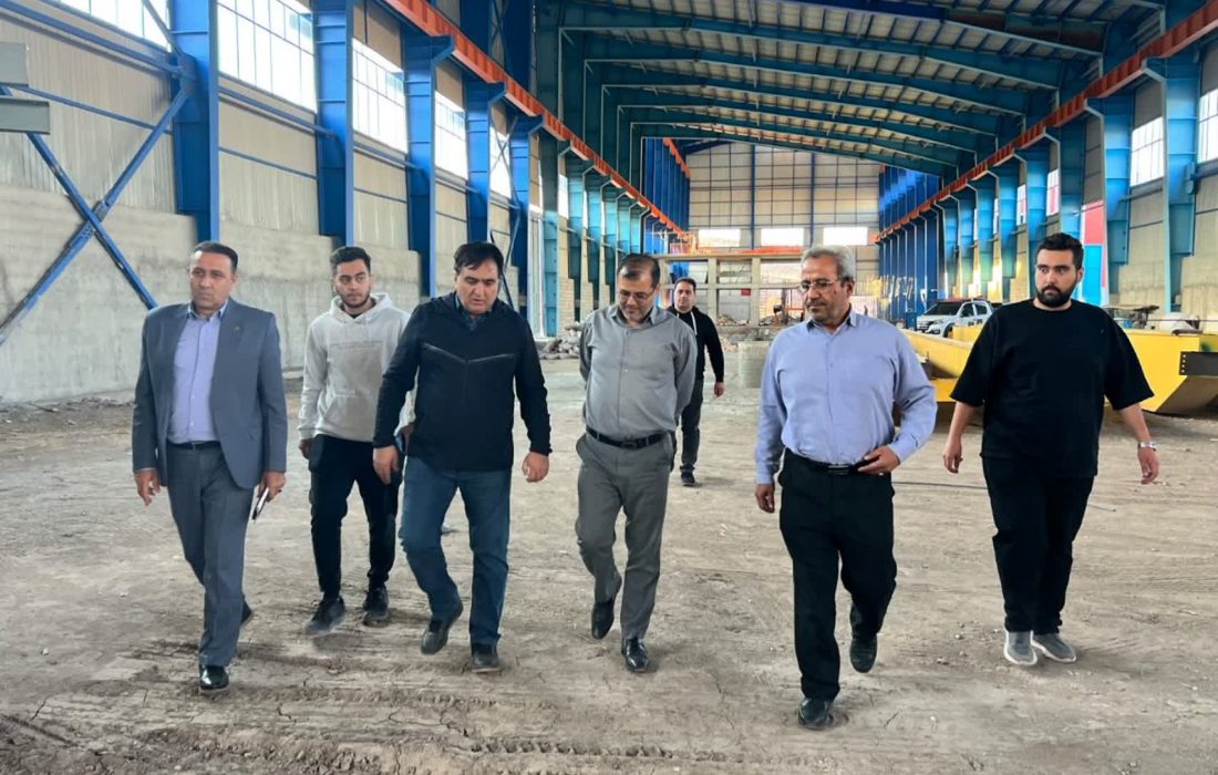 بازدید مدیرعامل شرکت شهرک‌های صنعتی آذربایجان شرقی از واحدهای صنعتی اهر و کلیبر