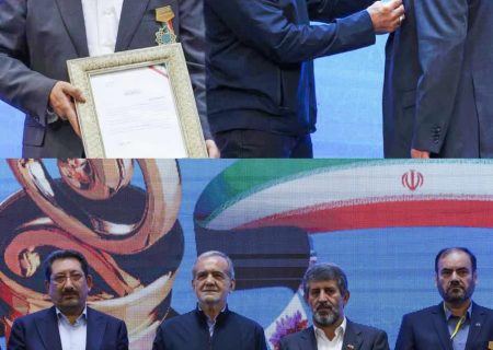 تراکتورسازی مدال افتخار حوزه صادرات کشور را از رئیس جمهور دریافت کرد