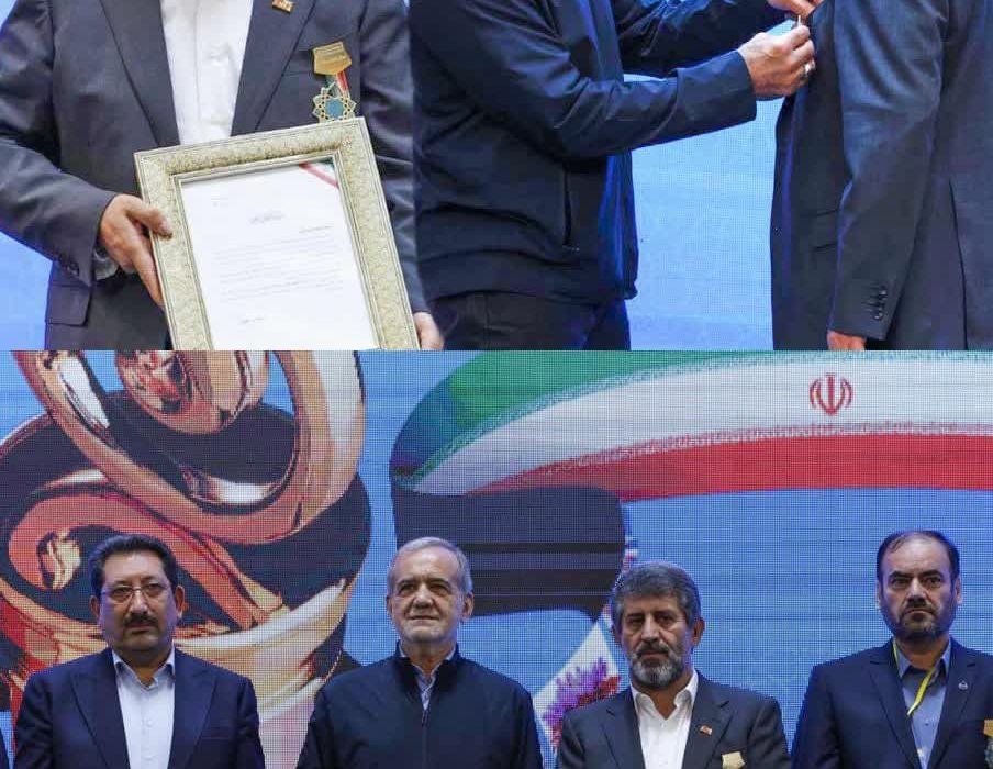 تراکتورسازی مدال افتخار حوزه صادرات کشور را از رئیس جمهور دریافت کرد