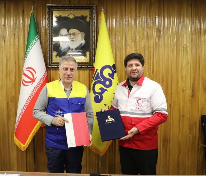 انعقاد تفاهم نامه همکاری فی‌ما‌بین جمعیت هلال احمر و شرکت گاز استان آذربایجان شرقی