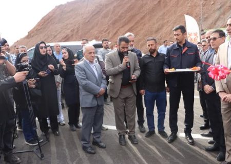 افتتاح تقاطع غیرهمسطح خواجه- ورزقان