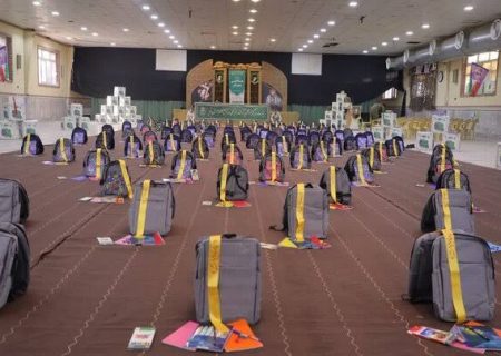 توزیع ۱۰۰۰ بسته لوازم‌التحریر در ورزقان