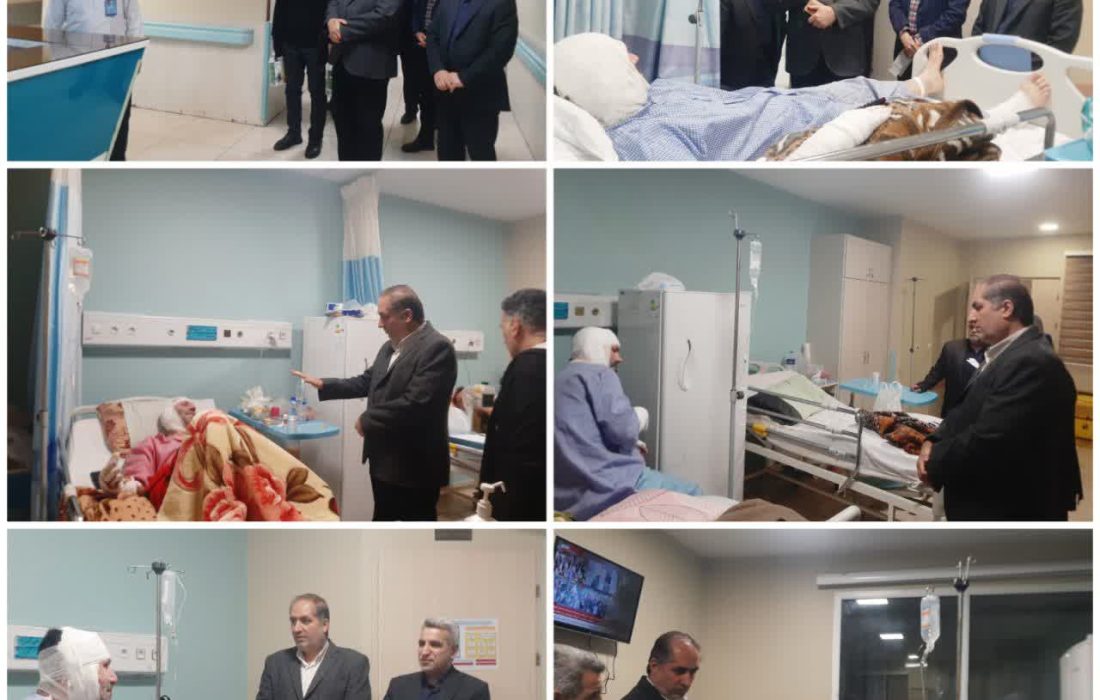 دلجویی مدیرکل تعاون، کار و رفاه اجتماعی از کارگران آسیب دیده در بیمارستان سینا