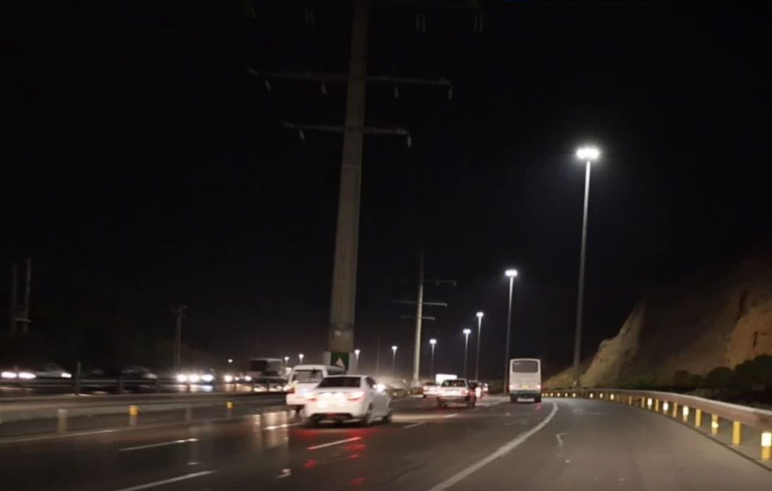 نصب ۷۰۰ دستگاه چراغ LED به طول ۱۷ کیلومتر در اتوبان پاسداران
