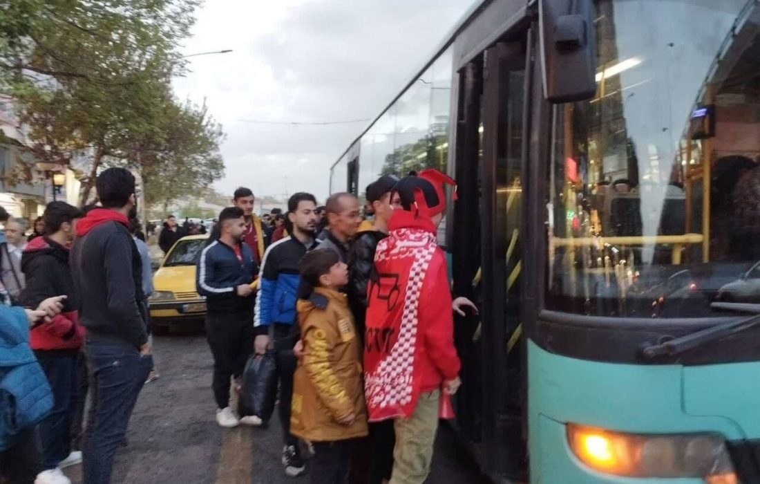 اتوبوس های رایگان برای بازی تراکتور- پیکان
