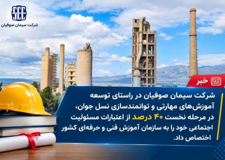 تداوم حمایت سیمان صوفیان از توسعه آموزش‌های مهارتی جوانان