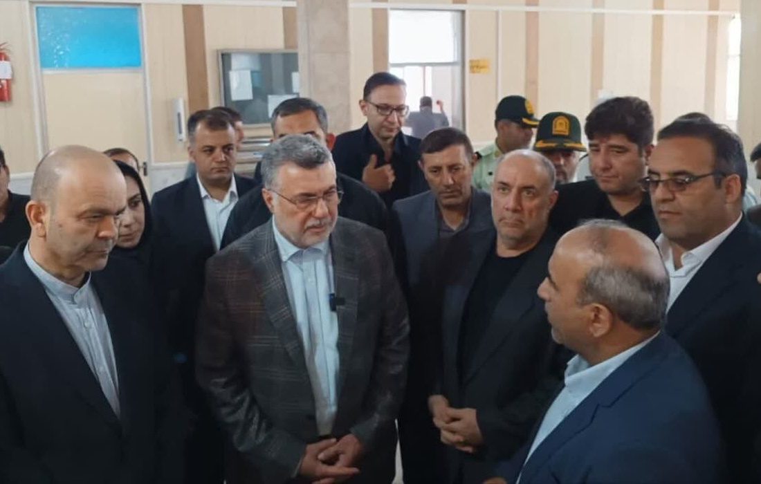 بازدید وزیر بهداشت از طرح‌های عمرانی در دست اجرای سراب