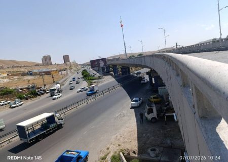 بهره برداری از پل روگذر شهدای قره داغ طی روزهای آتی