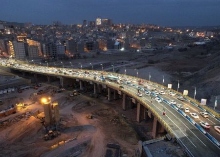 بهره برداری از بزرگ ترین پل بتنی در تبریز