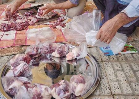 توزیع سه هزار بسته گوشت قربانی در مراغه